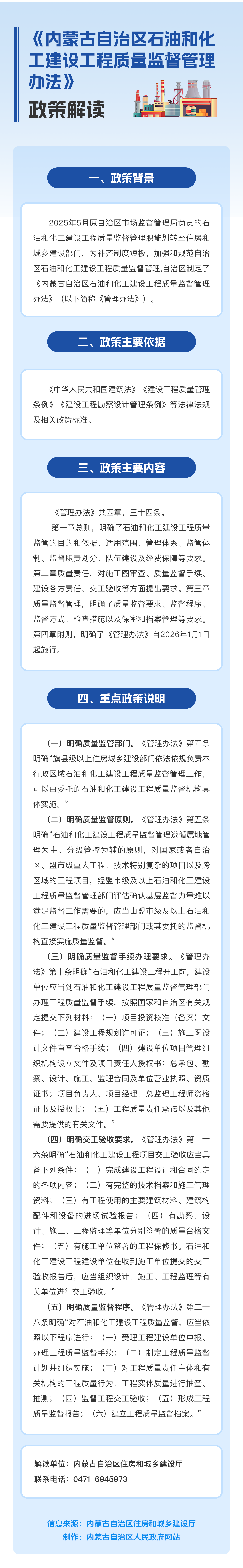 图解：《内蒙古自治区石油和化工建设工程质量监督管理办法》九游官方网站-九游jiuyou（中国）解读